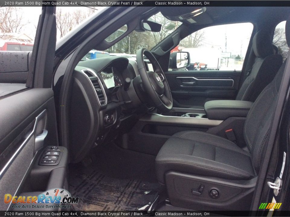 2020 Ram 1500 Big Horn Quad Cab 4x4 Diamond Black Crystal Pearl / Black Photo #12