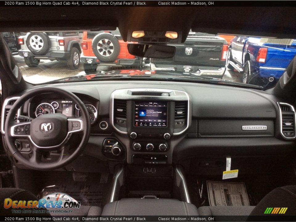2020 Ram 1500 Big Horn Quad Cab 4x4 Diamond Black Crystal Pearl / Black Photo #13