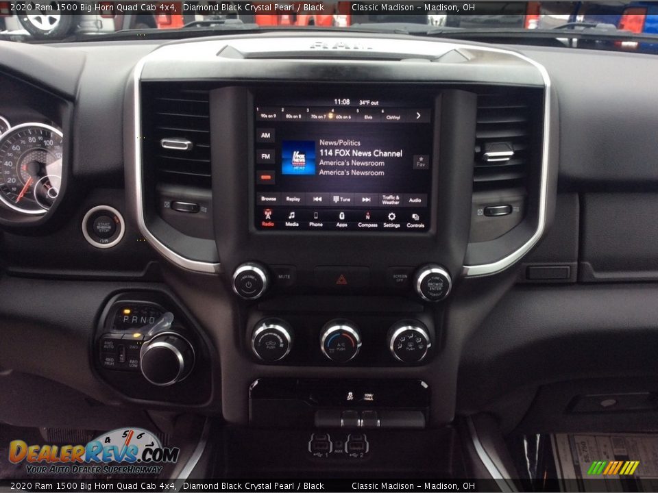 2020 Ram 1500 Big Horn Quad Cab 4x4 Diamond Black Crystal Pearl / Black Photo #14