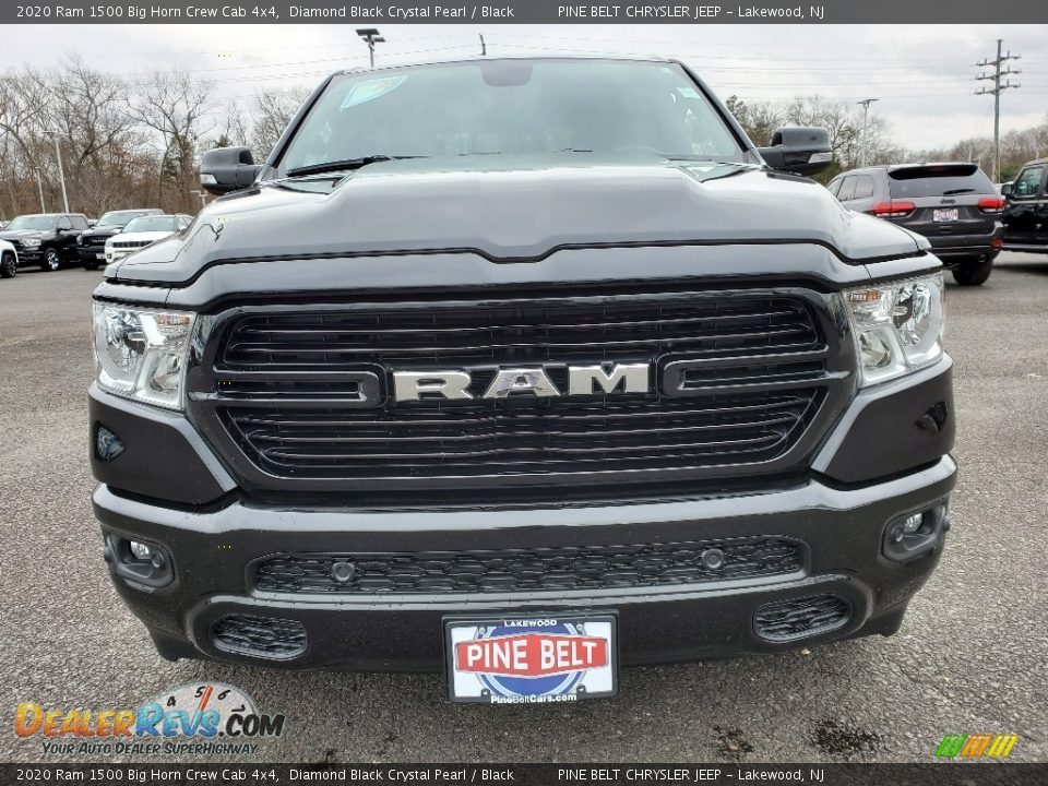 2020 Ram 1500 Big Horn Crew Cab 4x4 Diamond Black Crystal Pearl / Black Photo #2