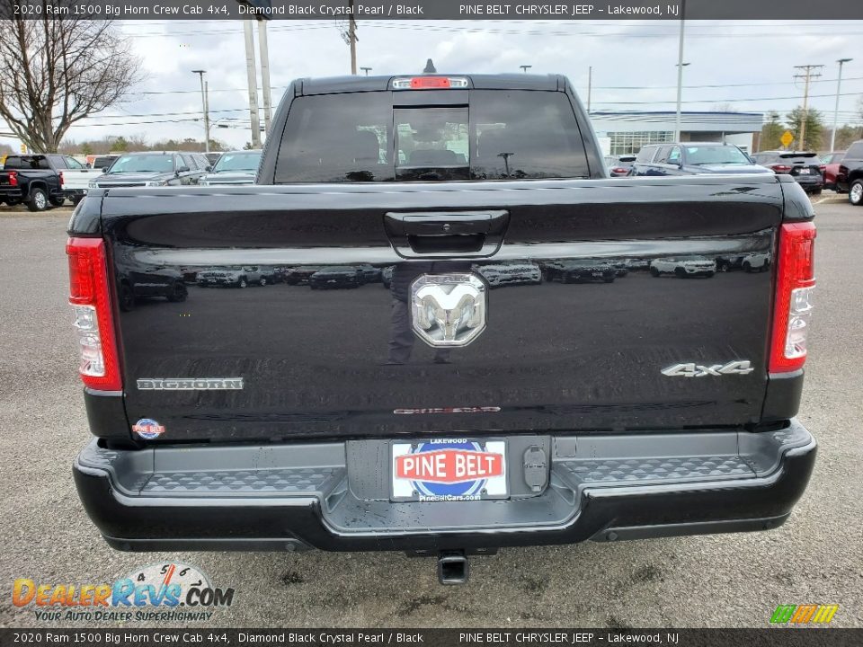 2020 Ram 1500 Big Horn Crew Cab 4x4 Diamond Black Crystal Pearl / Black Photo #5