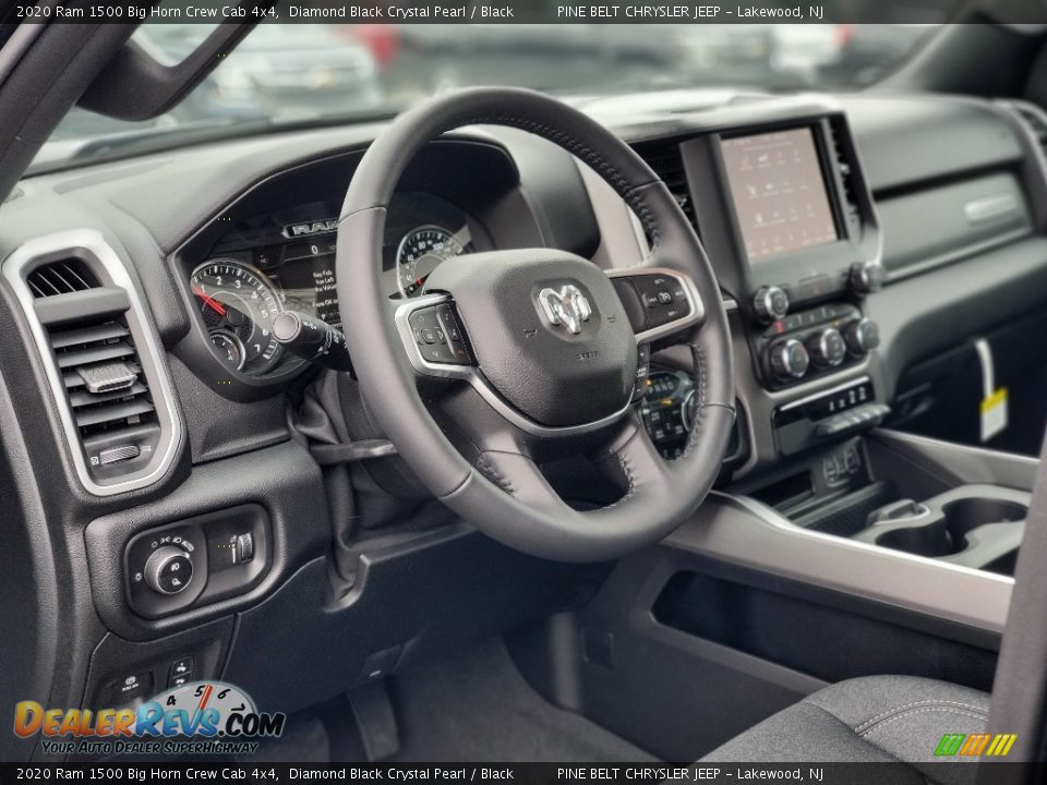2020 Ram 1500 Big Horn Crew Cab 4x4 Diamond Black Crystal Pearl / Black Photo #7