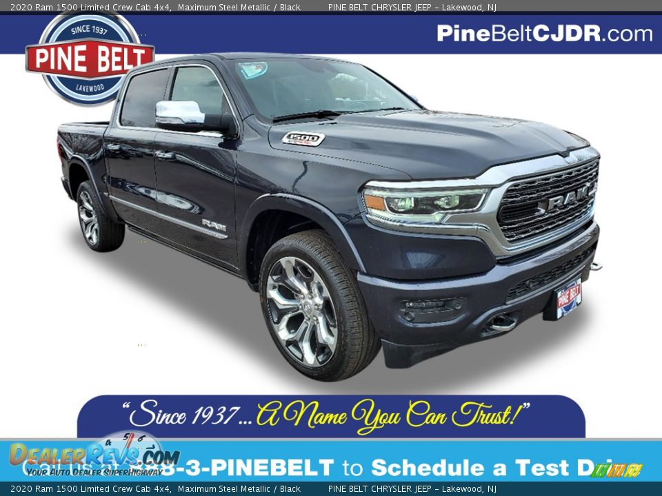 2020 Ram 1500 Limited Crew Cab 4x4 Maximum Steel Metallic / Black Photo #1