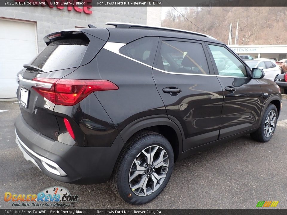 2021 Kia Seltos EX AWD Black Cherry / Black Photo #2