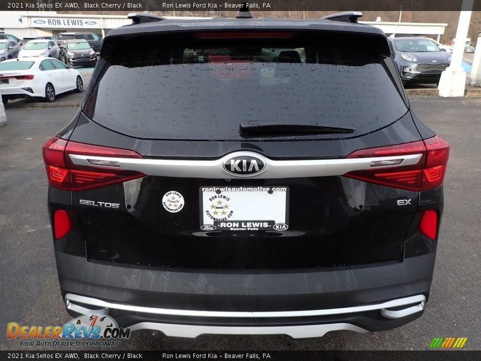 2021 Kia Seltos EX AWD Black Cherry / Black Photo #3