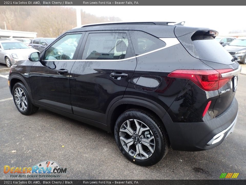 Black Cherry 2021 Kia Seltos EX AWD Photo #5