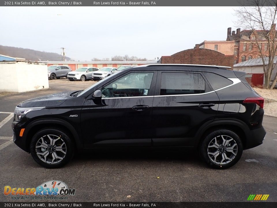 Black Cherry 2021 Kia Seltos EX AWD Photo #6