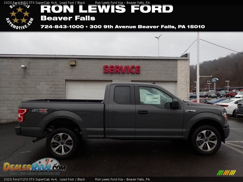 2020 Ford F150 STX SuperCab 4x4 Lead Foot / Black Photo #1