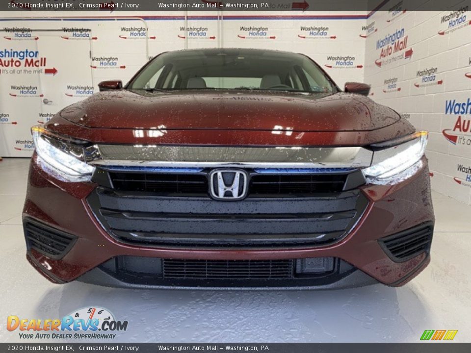 2020 Honda Insight EX Crimson Pearl / Ivory Photo #3