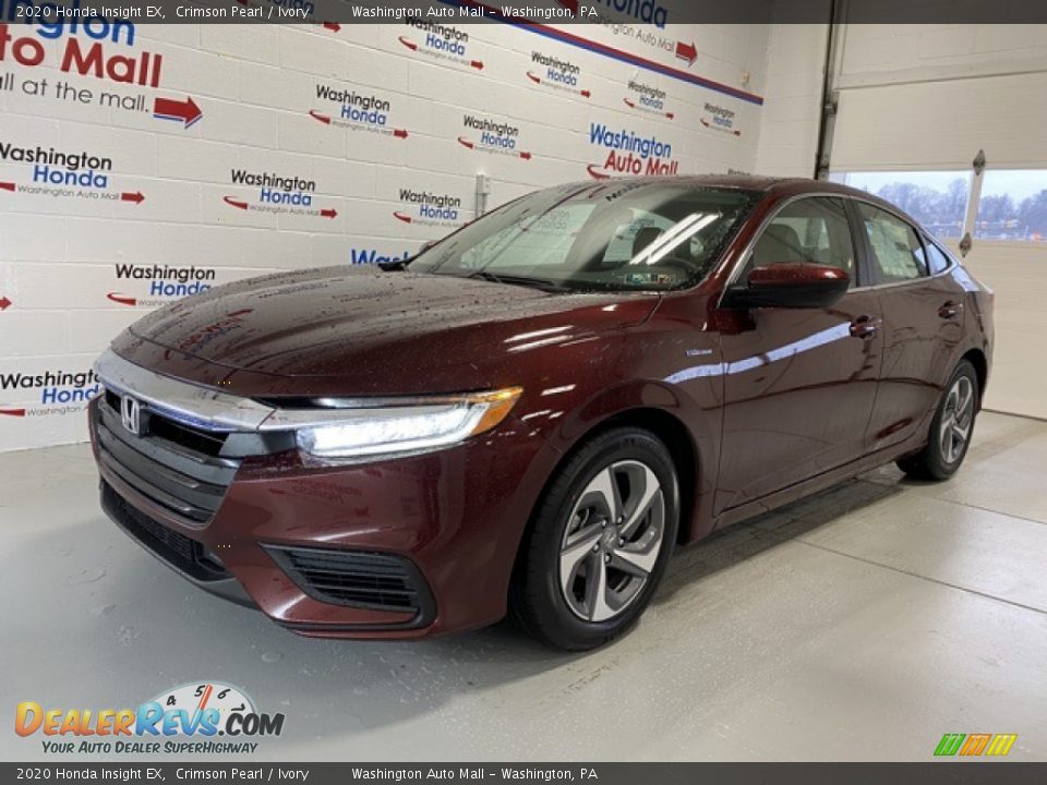 2020 Honda Insight EX Crimson Pearl / Ivory Photo #4