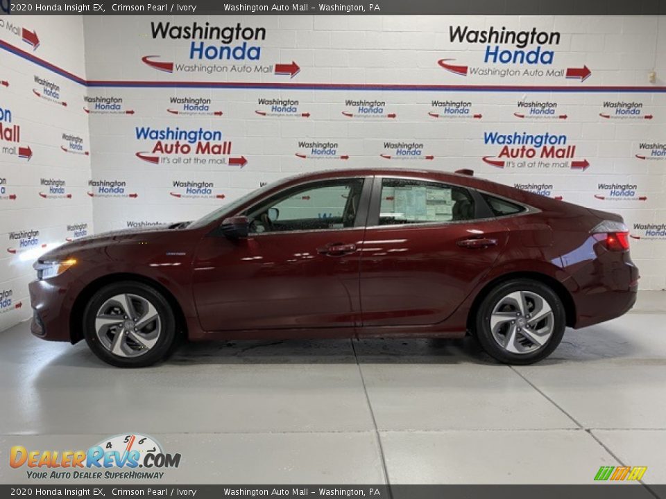 2020 Honda Insight EX Crimson Pearl / Ivory Photo #5