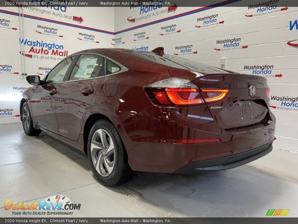 2020 Honda Insight EX Crimson Pearl / Ivory Photo #6