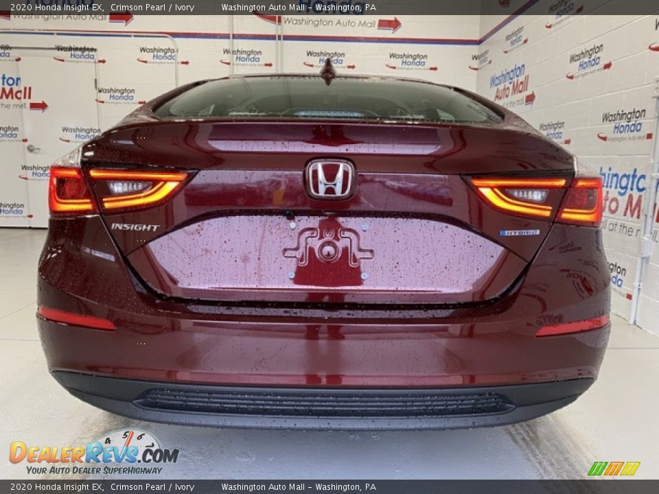 2020 Honda Insight EX Crimson Pearl / Ivory Photo #7