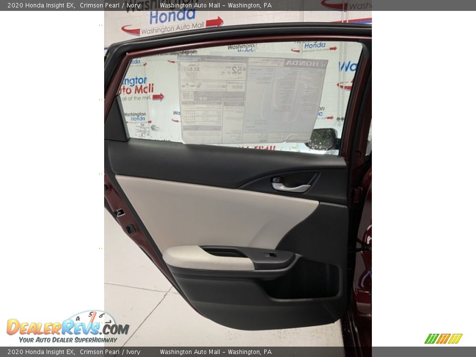 2020 Honda Insight EX Crimson Pearl / Ivory Photo #17