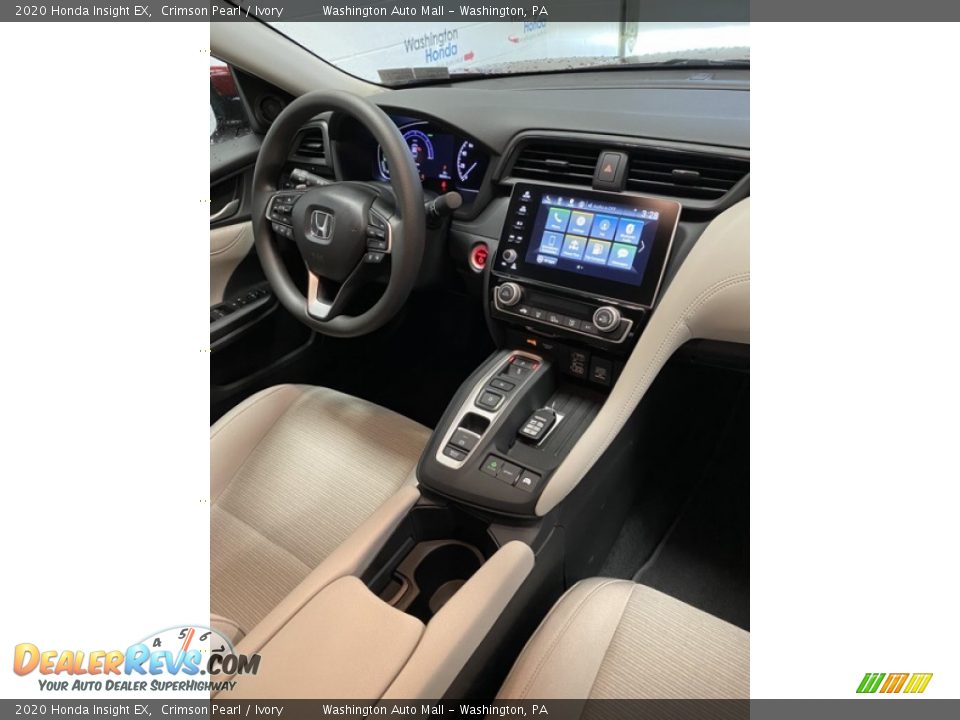 2020 Honda Insight EX Crimson Pearl / Ivory Photo #24