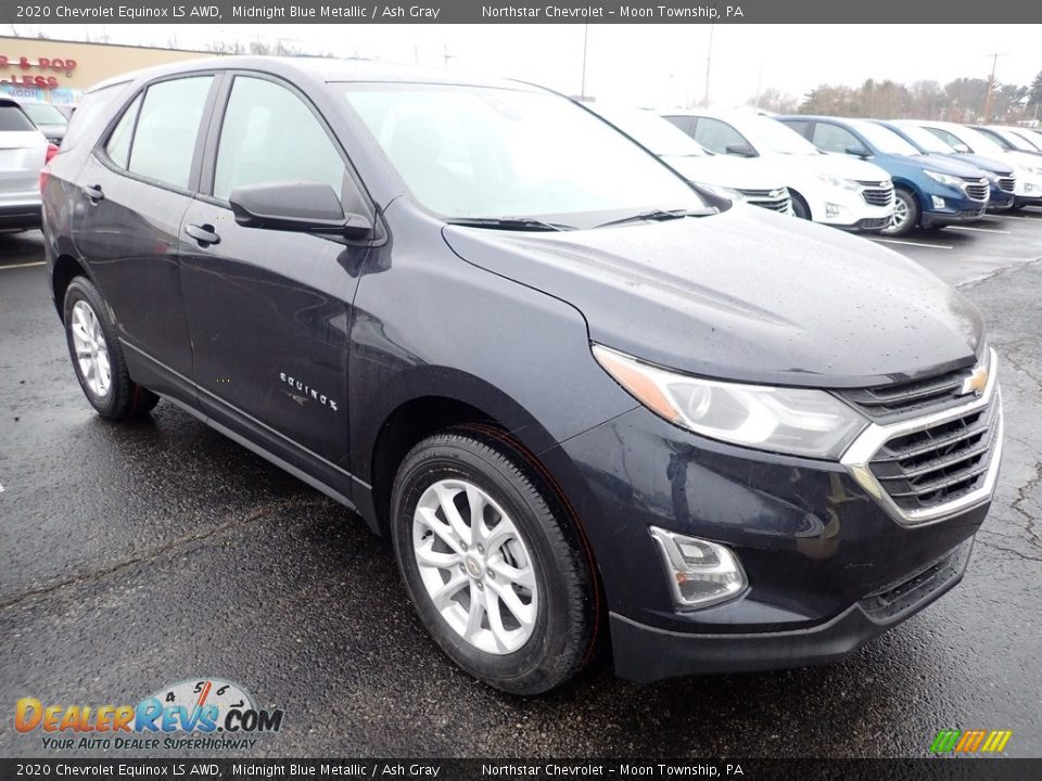 2020 Chevrolet Equinox LS AWD Midnight Blue Metallic / Ash Gray Photo #7