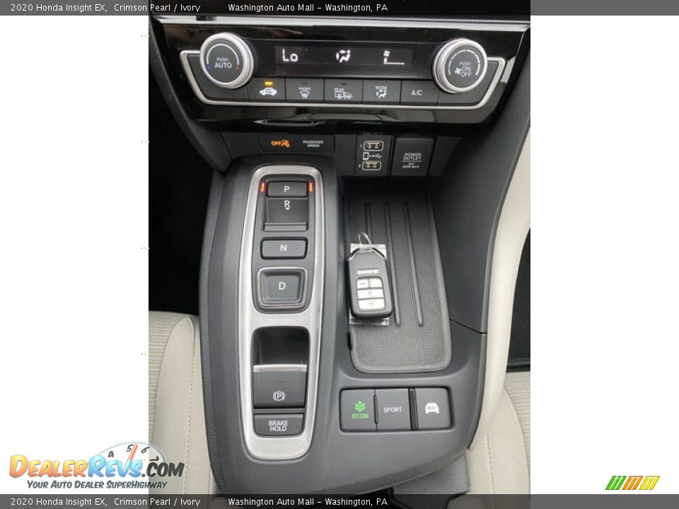 2020 Honda Insight EX Crimson Pearl / Ivory Photo #31