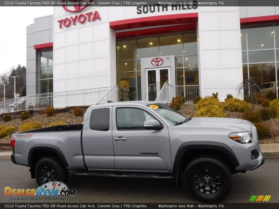 2019 Toyota Tacoma TRD Off-Road Access Cab 4x4 Cement Gray / TRD Graphite Photo #2
