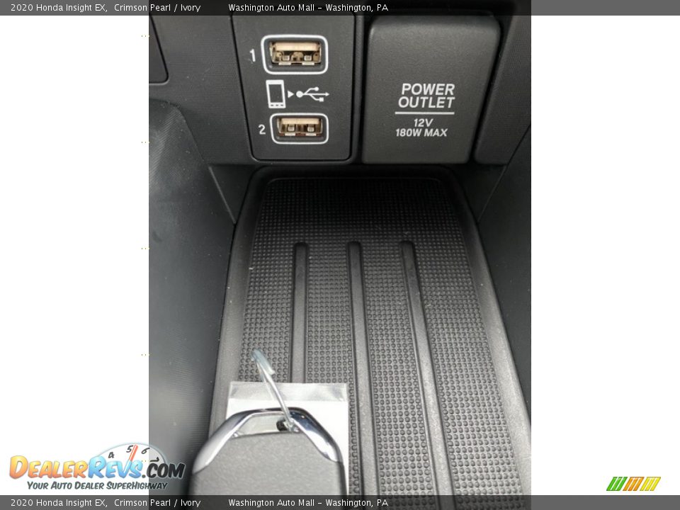 2020 Honda Insight EX Crimson Pearl / Ivory Photo #34