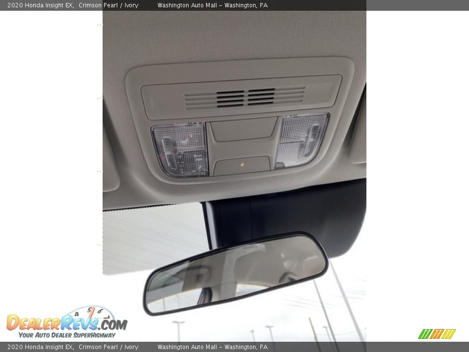 2020 Honda Insight EX Crimson Pearl / Ivory Photo #35