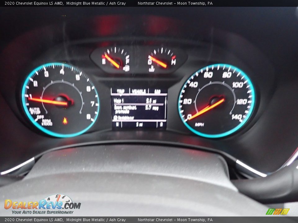 2020 Chevrolet Equinox LS AWD Midnight Blue Metallic / Ash Gray Photo #20