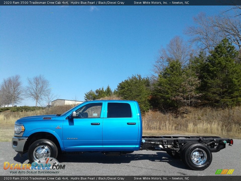 2020 Ram 3500 Tradesman Crew Cab 4x4 Hydro Blue Pearl / Black/Diesel Gray Photo #1