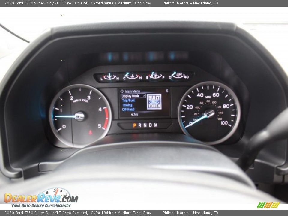 2020 Ford F250 Super Duty XLT Crew Cab 4x4 Oxford White / Medium Earth Gray Photo #13