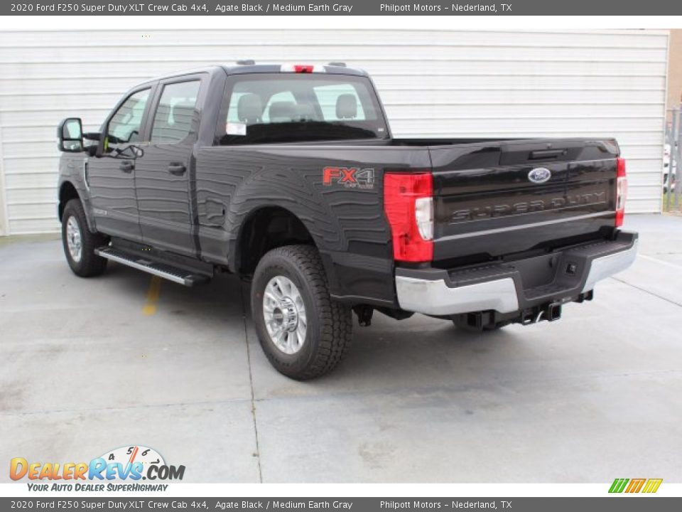2020 Ford F250 Super Duty XLT Crew Cab 4x4 Agate Black / Medium Earth Gray Photo #6