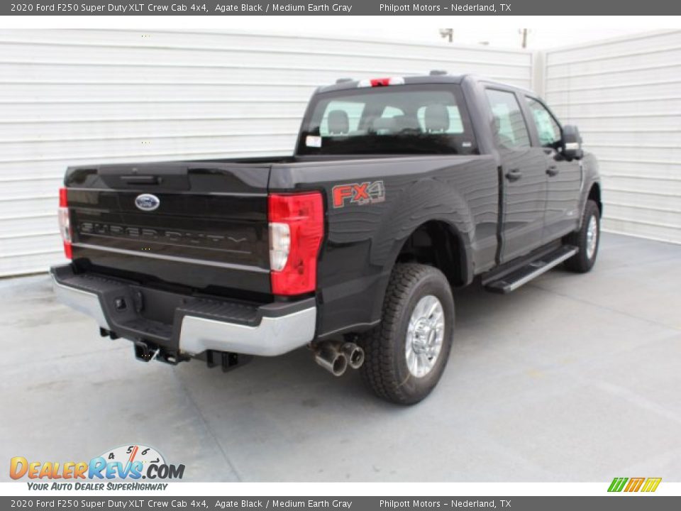 2020 Ford F250 Super Duty XLT Crew Cab 4x4 Agate Black / Medium Earth Gray Photo #8