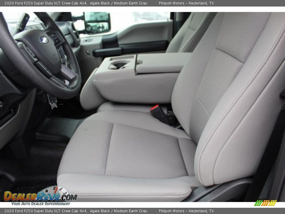 2020 Ford F250 Super Duty XLT Crew Cab 4x4 Agate Black / Medium Earth Gray Photo #10