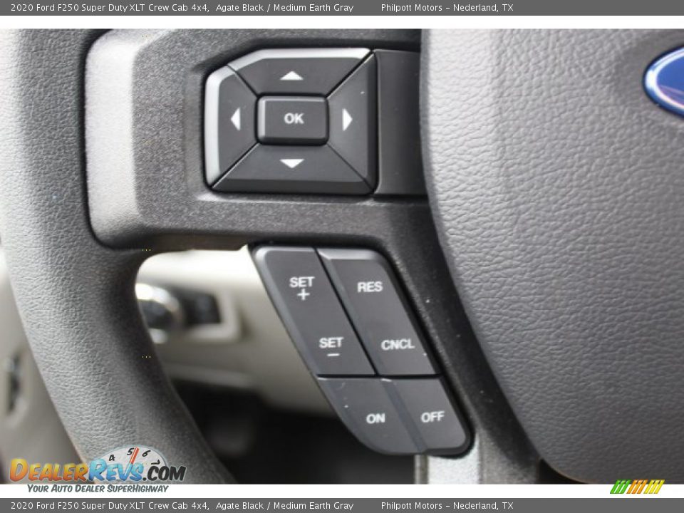 2020 Ford F250 Super Duty XLT Crew Cab 4x4 Agate Black / Medium Earth Gray Photo #11