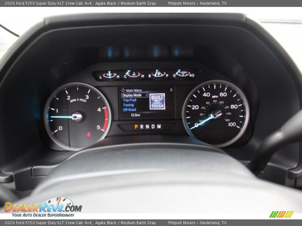 2020 Ford F250 Super Duty XLT Crew Cab 4x4 Agate Black / Medium Earth Gray Photo #13
