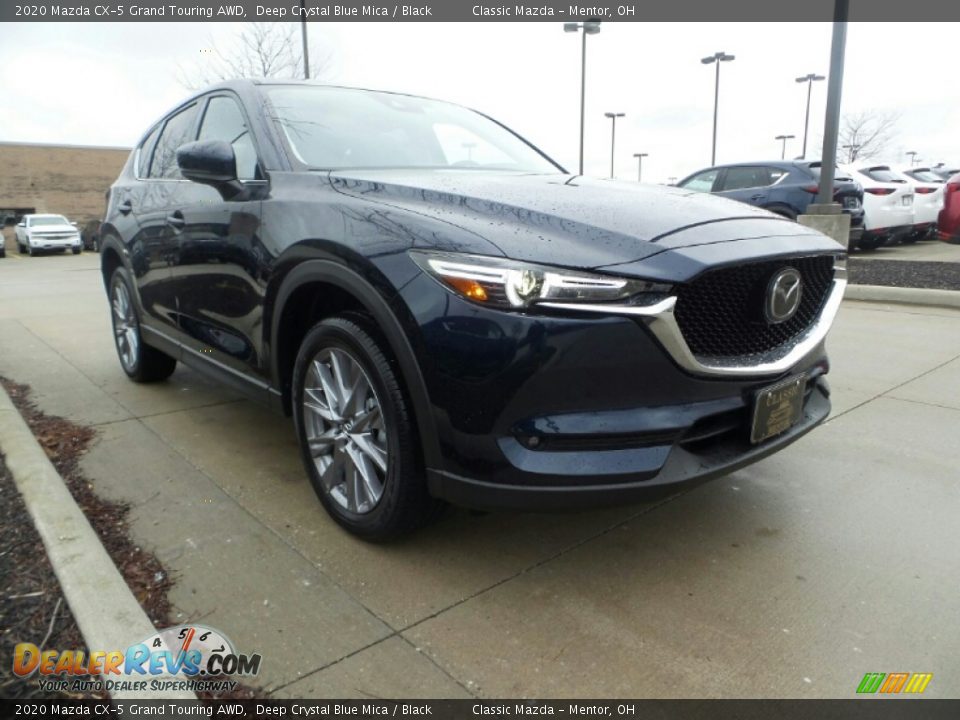 2020 Mazda CX-5 Grand Touring AWD Deep Crystal Blue Mica / Black Photo #1