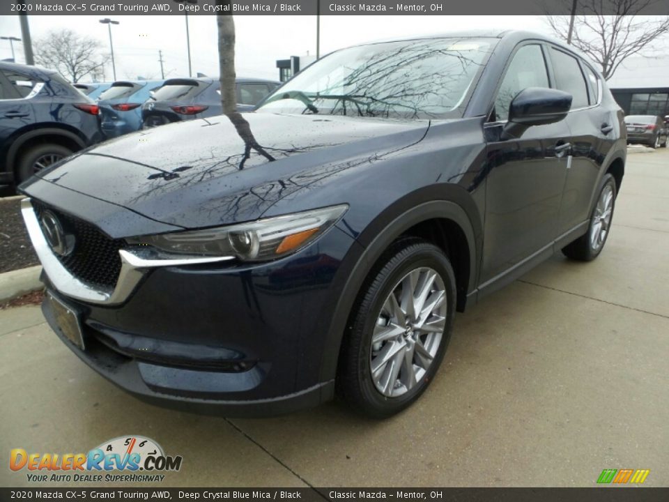 2020 Mazda CX-5 Grand Touring AWD Deep Crystal Blue Mica / Black Photo #3