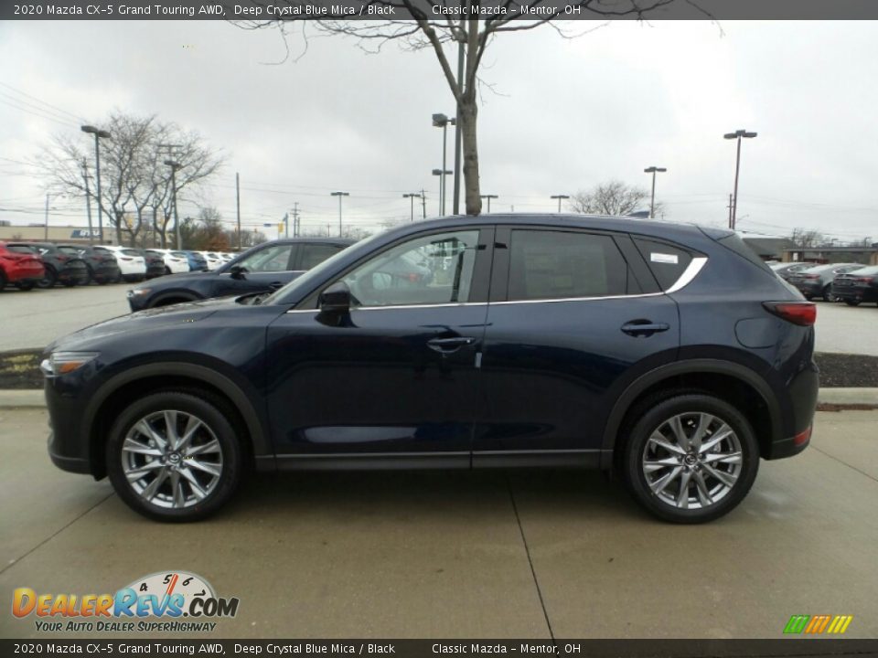 2020 Mazda CX-5 Grand Touring AWD Deep Crystal Blue Mica / Black Photo #4