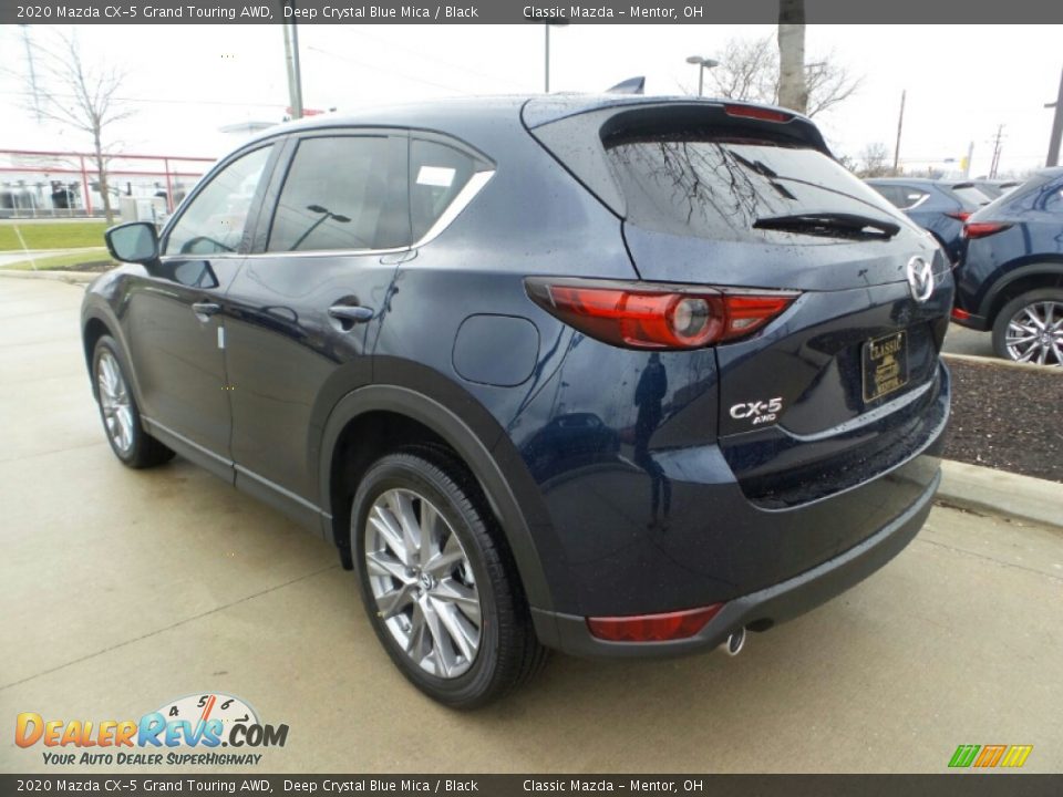 2020 Mazda CX-5 Grand Touring AWD Deep Crystal Blue Mica / Black Photo #5