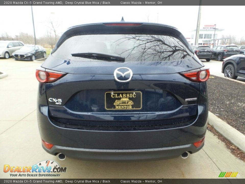 2020 Mazda CX-5 Grand Touring AWD Deep Crystal Blue Mica / Black Photo #6