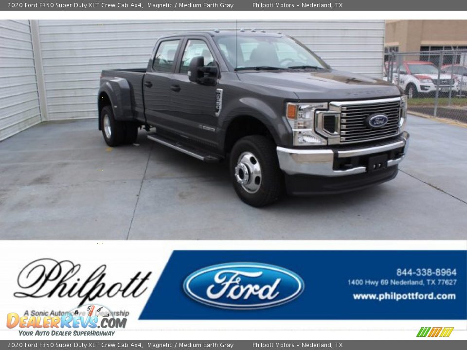 2020 Ford F350 Super Duty XLT Crew Cab 4x4 Magnetic / Medium Earth Gray Photo #1