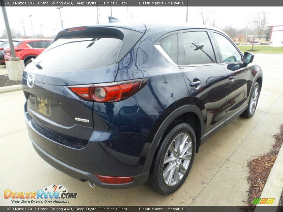 2020 Mazda CX-5 Grand Touring AWD Deep Crystal Blue Mica / Black Photo #7