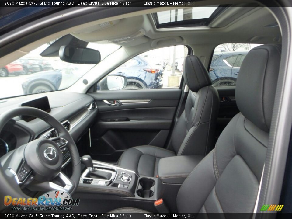 2020 Mazda CX-5 Grand Touring AWD Deep Crystal Blue Mica / Black Photo #8