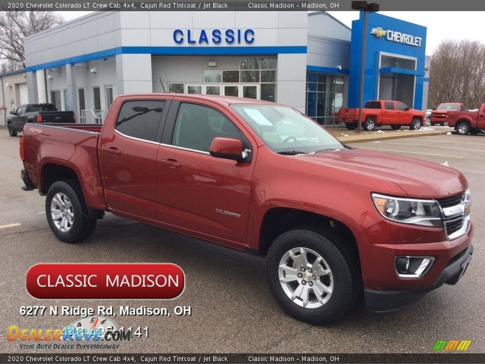 2020 Chevrolet Colorado LT Crew Cab 4x4 Cajun Red Tintcoat / Jet Black Photo #1