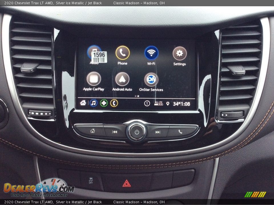 2020 Chevrolet Trax LT AWD Silver Ice Metallic / Jet Black Photo #14