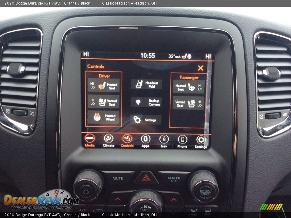 Controls of 2020 Dodge Durango R/T AWD Photo #14