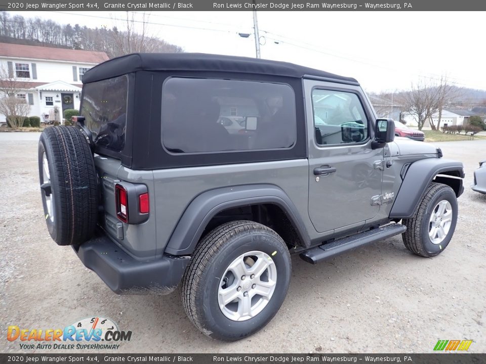 2020 Jeep Wrangler Sport 4x4 Granite Crystal Metallic / Black Photo #5