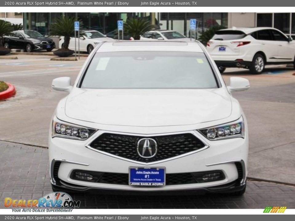 2020 Acura RLX Sport Hybrid SH-AWD Platinum White Pearl / Ebony Photo #3