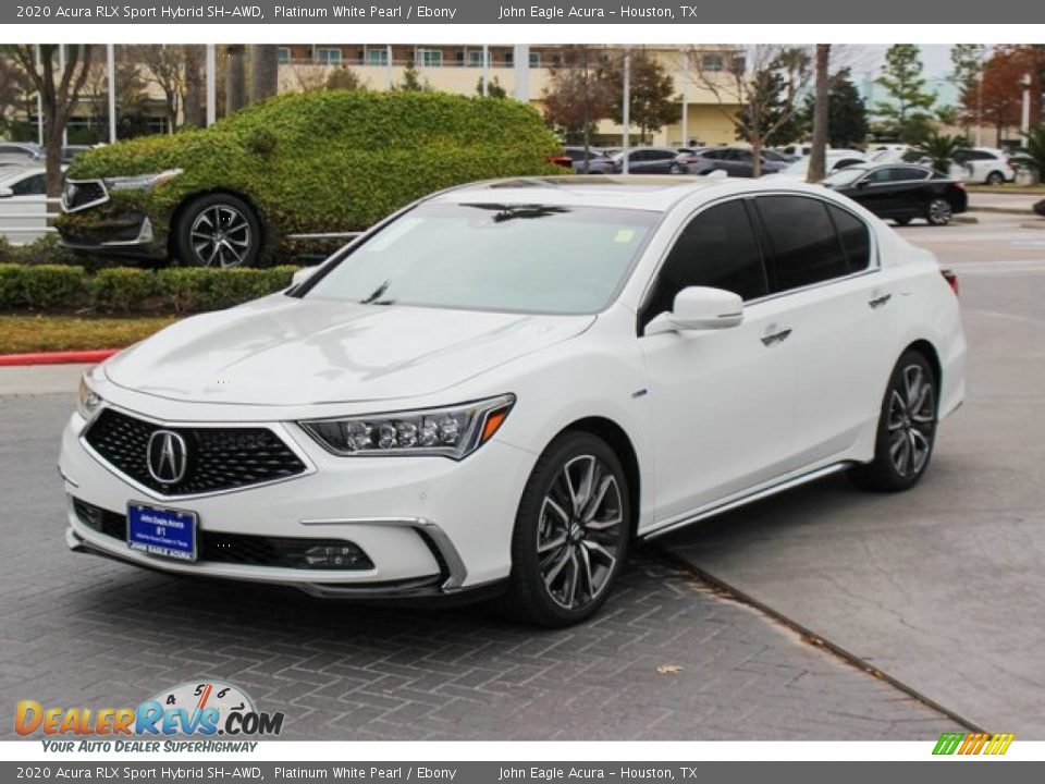 2020 Acura RLX Sport Hybrid SH-AWD Platinum White Pearl / Ebony Photo #4