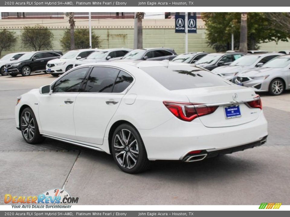 2020 Acura RLX Sport Hybrid SH-AWD Platinum White Pearl / Ebony Photo #6