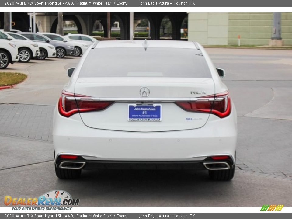 2020 Acura RLX Sport Hybrid SH-AWD Platinum White Pearl / Ebony Photo #7