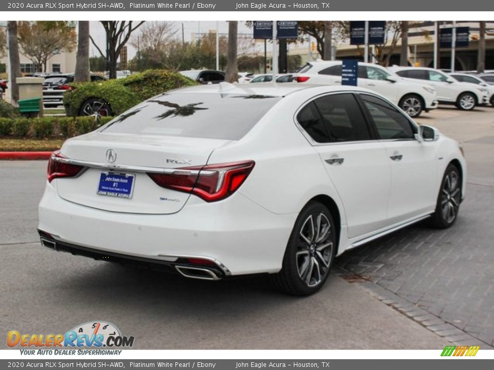 2020 Acura RLX Sport Hybrid SH-AWD Platinum White Pearl / Ebony Photo #8