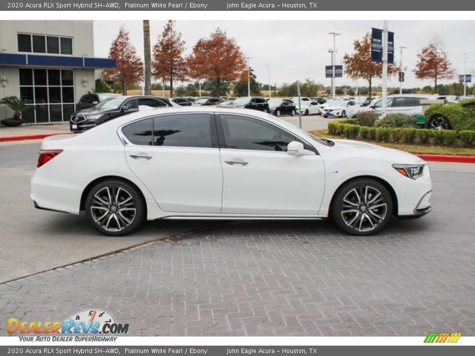 2020 Acura RLX Sport Hybrid SH-AWD Platinum White Pearl / Ebony Photo #9